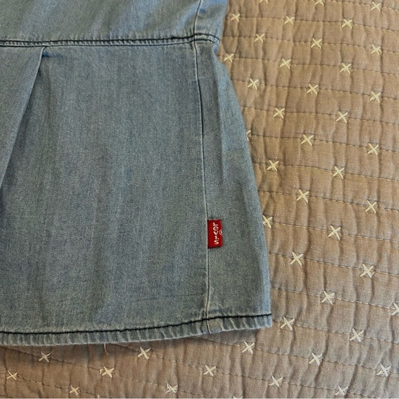 Levi's Vintage Y2K Women’s Ruffle Denim Blouse Cotton Size M $89 - Picture 4 of 6